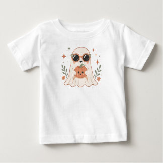 Cute Ghost Pompoen Baby Halloween T-Shirt