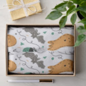 Cute Ghost Pumpkin Halloween Doodles Illustrations Tissuepapier (Geschenk)