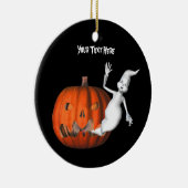 Cute Ghost Pumpkin Halloween Ornament (Rechts)