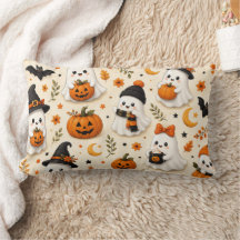 Cute Ghost & Pumpkin Halloween Patroon