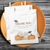 Cute Ghost Pumpkin Halloween Thank You  Bedankzakje