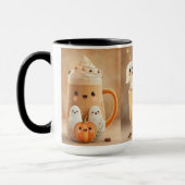 Cute Ghost Pumpkin Latte Mug Mok (Links)