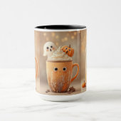 Cute Ghost Pumpkin Latte Mug Mok (Midden)