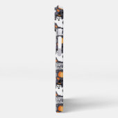 Cute Ghost Pumpkin Pattern – Happy Halloween iPhone Hoesje (Linkerkant)