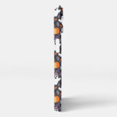 Cute Ghost Pumpkin Pattern – Happy Halloween iPhone Hoesje (Rechterkant)