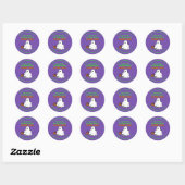 Cute Ghost Real Estate Pop by Halloween Ronde Sticker (Vel)