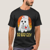 Cute Ghost RN Nurse Halloween Costume Shirten Boo  T-shirt (Voorkant)