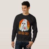 Cute Ghost RN Nurse Halloween Costume Shirts, Boo  Trui (Voorkant volledig)