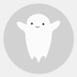 Cute Ghost Ronde Sticker