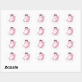 Cute Ghost Ronde Sticker (Vel)