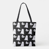 Cute Ghost Says Boo Tote Bag (Achterkant)