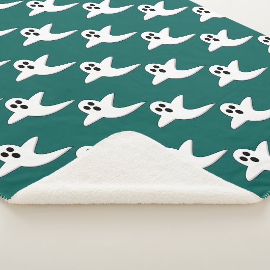 Cute Ghost Sherpa Deken (3/4)