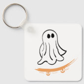 Cute ghost skatetboard sleutelhanger (Voorkant)