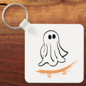 Cute ghost skatetboard sleutelhanger (Voorkant)