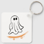 Cute ghost skatetboard sleutelhanger (Achterkant)