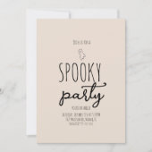 Cute Ghost Spooky Party Mini Doodle Kaart (Voorkant)