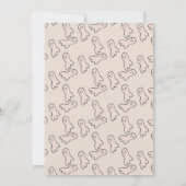 Cute Ghost Spooky Party Mini Doodle Kaart (Achterkant)