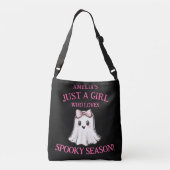 Cute Ghost Spooky Season Halloween Crossbody Tas (Achterkant)
