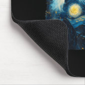 Cute Ghost Starry Night Halloween Soky Retro Van G Muismat (Hoek)