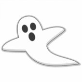 Cute Ghost Sticker (Voorkant)