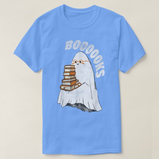 Cute Ghost Teacher Top Book Halloween Booooks Read (Design voorkant)