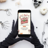 Cute Ghost Trick or treat Halloween Party Kaart