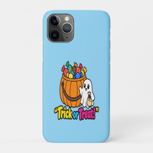 Cute Ghost Trick or Treat Halloween Pattern Phone Case-Mate iPhone Case (Achterkant)