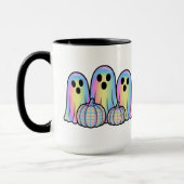 Cute Ghost Trio Halloween Coffee Mug – Adorable Mok (Links)