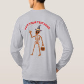 Cute Ghost Trio Happy Halloween Long Sleeve T-shirt (Achterkant)