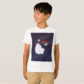Cute Ghost & UFO Kids T-Shirt (Voorkant volledig)