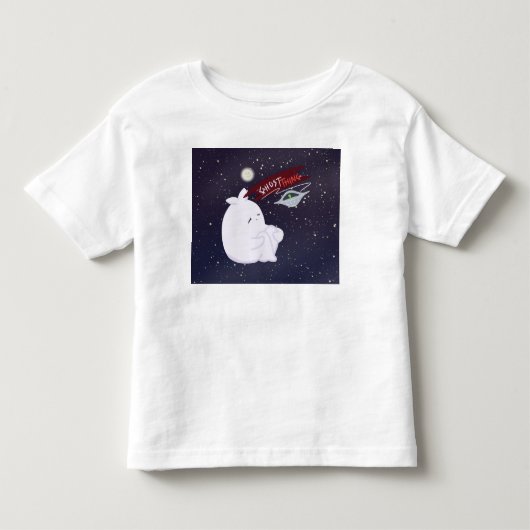 Cute Ghost & UFO Peuter T-Shirt (Voorkant)