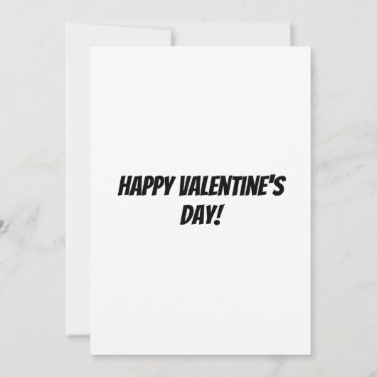 Cute Ghost Valentijnsdag Kaart (Achterkant)