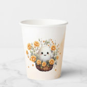 Cute Ghost Verjaardag Papieren Bekers (Achterkant)