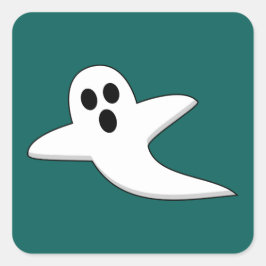 Cute Ghost Vierkante Sticker