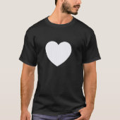 Cute Ghost White Stripes Vertical Lines Pattern Mi T-shirt (Voorkant)