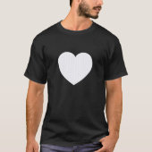 Cute Ghost White Stripes Vertical Lines Pattern Mi T-shirt (Voorkant)