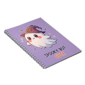 Cute Ghost Witch Halloween Spooky Cute Notitieboek (Rechterzijde)