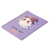 Cute Ghost Witch Halloween Spooky Cute Notitieboek (Linkerzijde)