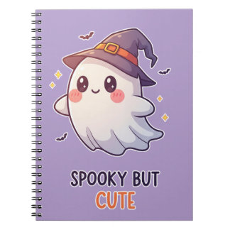 Cute Ghost Witch Halloween Spooky Cute Notitieboek