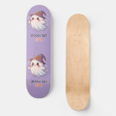 Cute Ghost Witch Halloween Spooky Cute Persoonlijk Skateboard (Voorkant)