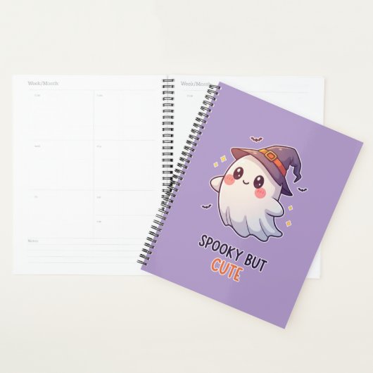 Cute Ghost Witch Halloween Spooky Cute Planner (Display)
