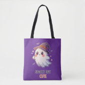 Cute Ghost Witch Halloween Spooky Cute Tote Bag (Voorkant)