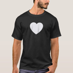 Cute Ghost Witte Strepen Verticale Lijnen Patroon  T-shirt