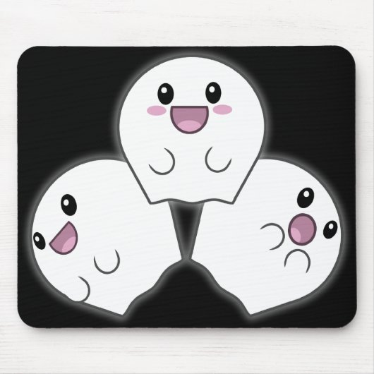 Cute Ghosties Mousepad Muismat (Voorkant)