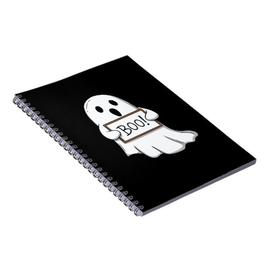 Cute Ghostly BOO Fun Notitieboek (Rechterzijde)