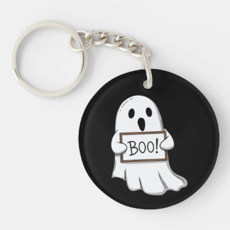 Cute Ghostly BOO Fun Sleutelhanger