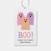Cute Ghosts Boo Name Halloween Birthday Cadeaulabel (Voorkant)