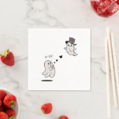 Cute ghosts couple talking servet (Insitu)