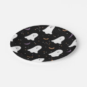 Cute Ghosts Halloween Black Paper Bord (Gekanteld)