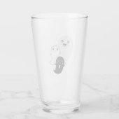 cute ghosts halloween kawaii glas (Achterkant)